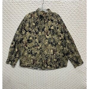 Outdoor Life Shirt Men's Camouflage  Buck‎ Long Sleeve Button Down Hunting